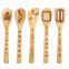 Bamboo utensils set with logo wholesale bamboo wood utensils burned cooking utensil engrave