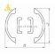 ZHONGLIAN Customization Marine Boat Aluminium Profile H shape Industry Boat Masts Aluminum Profile