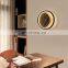 Simple Round LED Wall Lamp Home Background Nordic Bedroom General Clock Wall Light
