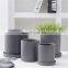 Nordic Modern Decorative Plant Pots Ceramic Cylinder Succulent Planter Plant Flower Pot With Tray Drainage Hole