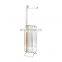 ODM Metal Toilet Paper Holder Standing Toilet Tissue Paper Roll Storage Shelf Bamboo Toilet Paper holder