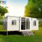 Unique Modified 40 foot high quality sandwich panel modular shipping container house no asbesto