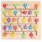 Wood Educational Alphabet Number Cognition Maze Toy