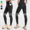 Custom Breathable Fitness Sports Gym Tights High Elasticity Leggings Women'S Butt Lifting High Waist Yoga Leggings With Pocket