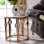 Gold Side Table High Quality Metal Round Side Table Marble Side Table With Metal Frame