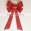 9 inch Red Glitter Ribbon Butterfly/Pull Ribbon Tie Bow for Decorations Xmas/Party