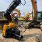 The steel sheet pile driver used in the new excavator has low noise and high efficiency