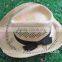 Foldable Wholesale Custom Promotional Straw Summer Sun Panama Hat