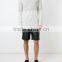 OEM mens patchwork custom lightweight cotton plain sweatshirt without hood