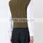 New design khaki creased cargo gilet cowboy waistcoat