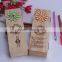 Custom shaped wooden pencil case wholesale, sanding wooden pencil packaging box