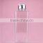 5oz 150ml clear plastic square pet bottle empty for cosmetic packaging