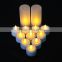 Christmas remote control flameless rechargeable led tea light candles