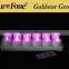 2016 Personalize unique lighting led rechareble 12pcs/set purple candles