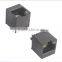 Single port 8P pcb jack with LED top entry female RJ45 LED modular pcb connector