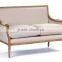 elegant solid wood hand carving recliner sofa