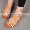 Brand new soft sole flat sandals women fashion flat summer sandals 2014 for women with high quality XT-DA0740
