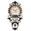 Antique mosaic pendulum digital prayer time clock