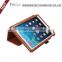 2016 hot sale leather look back stand deluxe Folio Stand Case for ipad pro with hand strap