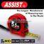High quality beauty UV chromed 3m 5m 7.5m 8m 10m steel measuring tape with ABS colorful tape measure