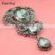 10.2*4.5cm hotsale gunmental elegant brooch for gift scarf WBR-1439