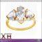 Guangzhou Factory 925 Sterling Silver White Stone Fashion Topaz Ring