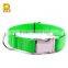 Custom pet dog collar with metal buckle