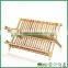 Modern Kitchen Design Bamboo Plate Storage Folding Dish Racks