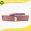 2015 Women's fashion Elastic belt fashion dress with shiny gold buckle for dress in YiWu