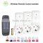 Electric Wireless Remote Control Socket set Europe Plug K09 3+1