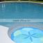 25*25mm outdoor swimming pool wall tile blue white mixed mosaic