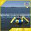 2016 New Inflatable Water Trampoline Combo With Launch And Slide For Sale