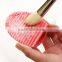 Hot Sale BPA Free Cosmetic Cleaning Brush Makeup Silicone Brush Cleaning Tool