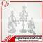 Dismountable balls decorated clear glass christmas tree