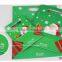 Popular green festival Christmas shopping bag Santa Claus Velcro fancy paper gift bag