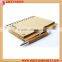 High quyality logo customized spiral notebook with pen