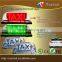 Hot! RG two colors swtich changes outdoor 2 faces Red/Green 12V LED RG TAXI top led sign light