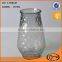 Colored glass flowerpot glass pot with handle glass vase for garden use
