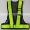 Word printed construction led reflective vest garment sanitation reflective blue safety vest