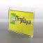 Grid Wall Style Folded Wall Mount acrylic tent card holders, acrylic name plate holder