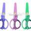 Full plastic safety student scissor beauty animal handle fancy scissors