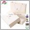 White folding hand bag folding paper box with logo foil for underwear packing