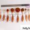 High quality 10pcs oval tooth makeup brushes set rose gold                        
                                                                                Supplier's Choice