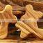 Olive Wood Small Craved Hold Hand Cross