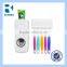 pink Automatic Auto Toothpaste Dispenser Squeezing Device Toothbrush Holder