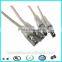 Transparent screw locking male to female 5521 dc jack cable