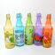 Fruit juice swing top frosted glass bottles with stoppers