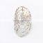 Stainless Steel Nail Rhinestone Big Cobweb Halloween Hollow Finger Ring Design