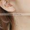 Fashion Women Simple Spiral Ear Line Earrings 925 Sterling Silver Plated Jewelry