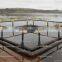 HDPE aquaculture fish cage grow out farming flottant